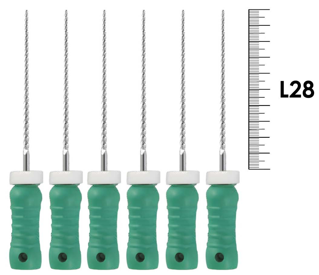 K-Reamers 28мм №35 (6 шт), Dentsply Sirona - ручные файлы, каналорасширители
