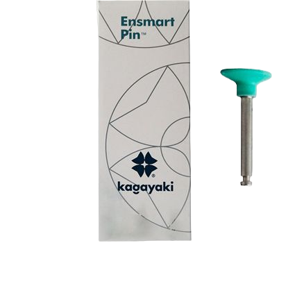 Полиры силиконовые Ensmart Pin Диск (зел. сред.), 10шт. на метал.ножке, (ENP 70-2S), Kagayaki