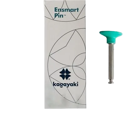Полиры силиконовые Ensmart Pin Диск (зел. сред.), 10шт. на метал.ножке, (ENP 70-2S), Kagayaki
