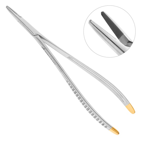 Иглодержатель хирургический прямой Toennis TC, 18 см 20-23*