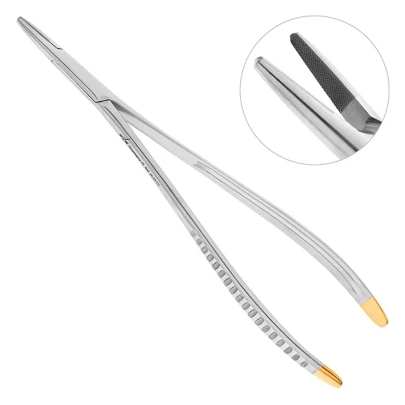 Иглодержатель хирургический прямой Toennis TC, 18 см 20-23*