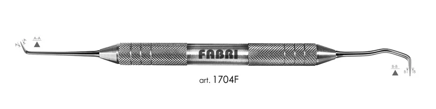 Инструмент 1704F, ручка d 10 мм, Fabri - для удаления наддесневых и поддесневых камней