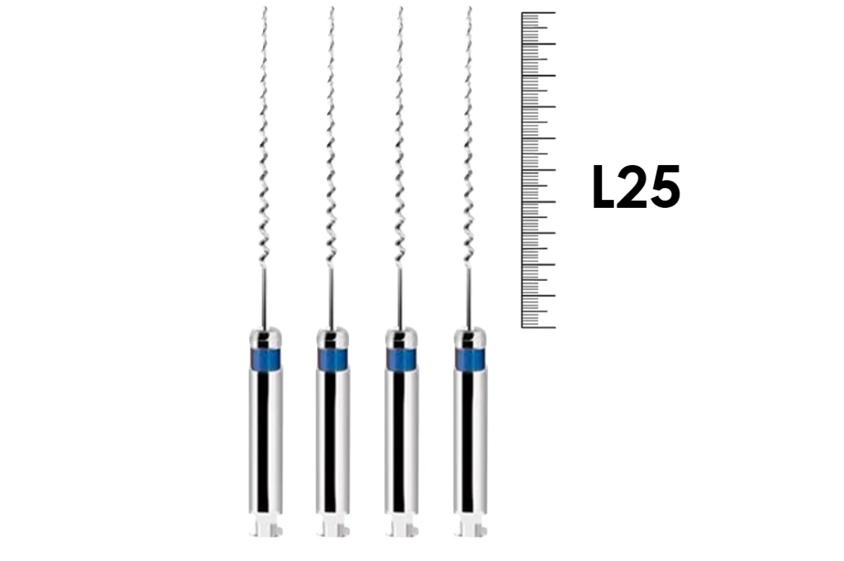 Lentulo 25мм N2 ISO 40-45 синий (4 шт), Dentsply Sirona - эндодонтические каналонаполнители, машинные