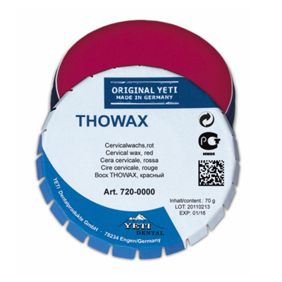 Воск цервикальный Thowax, красный, жестяная банка 70г