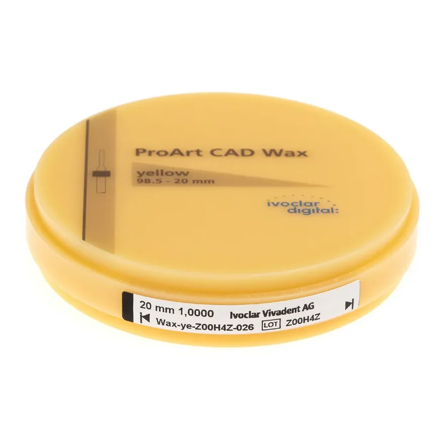 ProArt CAD Wax yellow 98.5-16mm/1 Воск моделировочный, 686320