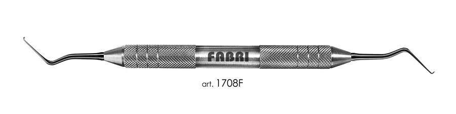 Мотыга 1708F, ручка d 10 мм, Fabri - для мезиальных поверхностей моляров