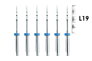 FlexMaster NiTi Introfile 19мм .11 №22 (6 шт), VDW - машинные файлы для расширения устья, никель-титан / Флекс Мастер Тейпер