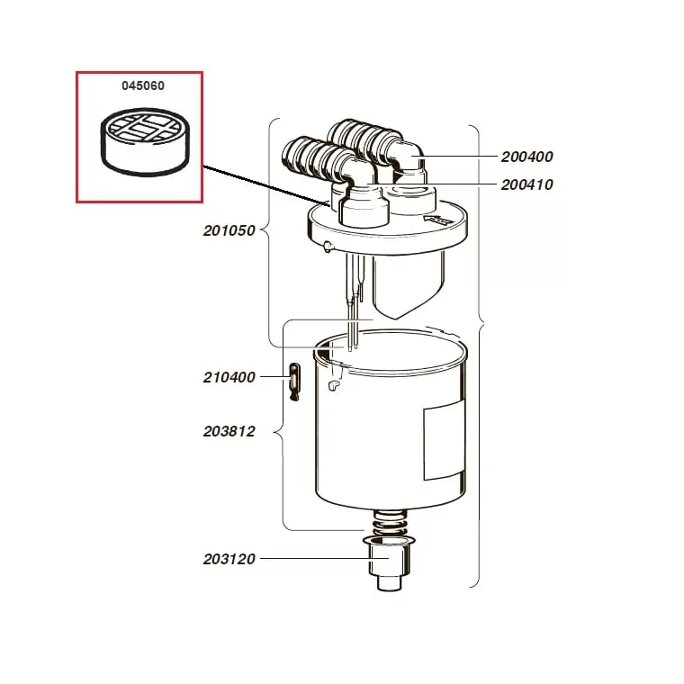 Фильтр крышки канистры Cattani Aspi-Jet/Mono-Jet