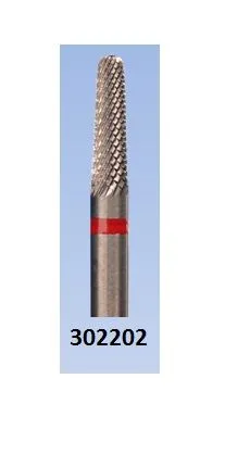 Фреза крас. 302202 мал.закруг. цилиндр Крестообразная мелкая нарезка