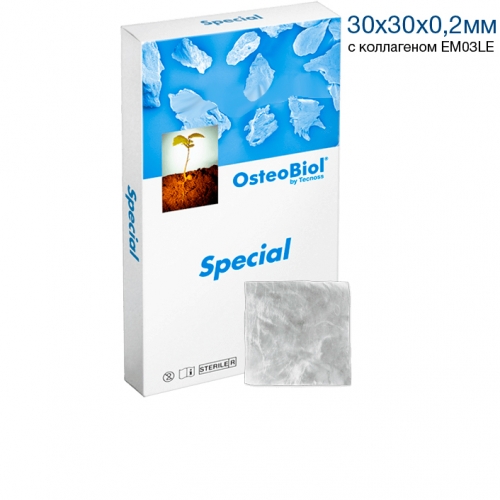 Osteobiol Derma 30x30х(2.0)мм. Мембрана высушенная из свиной кожи