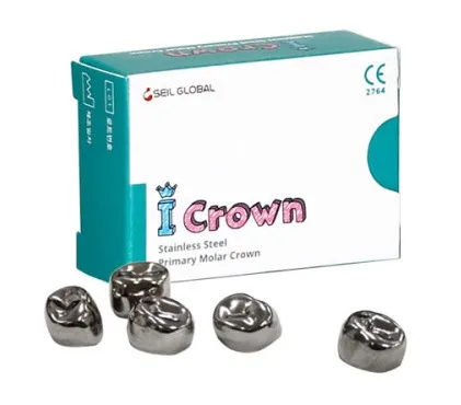 Коронки I CROWN Refill EUR-4 из нержавеющей стали детские (5 шт) Seil Global