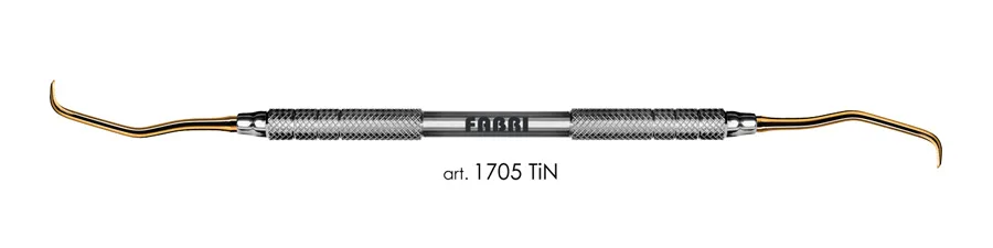 Кюретка 1705 TiN, ручка d 6 мм, Fabri - средняя, покрытие нитрид титана