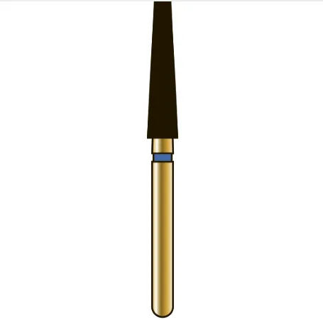 G848 конический с плоским торцом, длина 10 мм, ISO 023, хвостовик FG ISO 314, зернистость 105, синее кольцо (5 шт.), Diatech - бор алмазный
