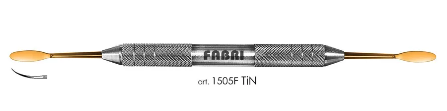 Гладилка 1505F TiN, ручка d 10 мм, Fabri - большая, покрытие нитрид титана