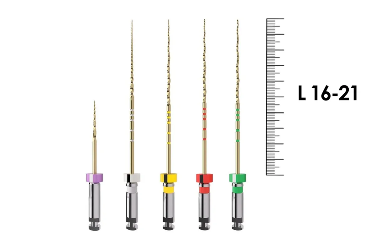 TruNatomy Assortment 16-21мм (5 шт), Dentsply Sirona - машинные файлы, стерильные