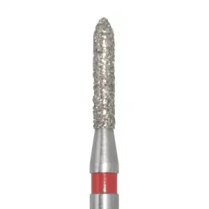 Бор алмазный 867F 009 FG, красный, цилиндр с усеченным концом (5 шт), Jota