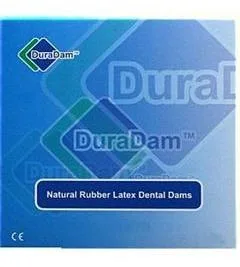 DuraDam Heavy, синие, DuraMedical - платки для коффердама латексные