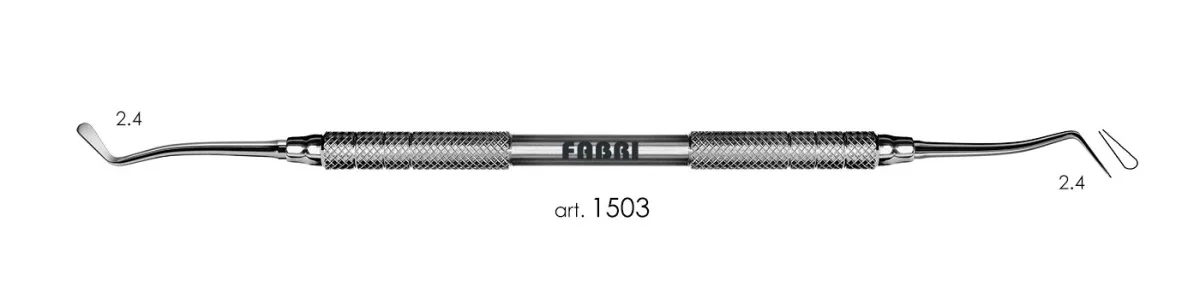 Гладилка 1503, ручка d 6 мм, Fabri - малая, двусторонняя