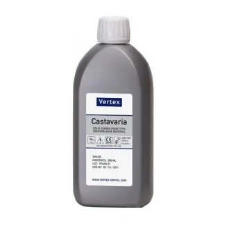 Vertex Castapress пластмасса для изготовления частично-съемных зубных протезов, жидкость хол.полим 500 мл