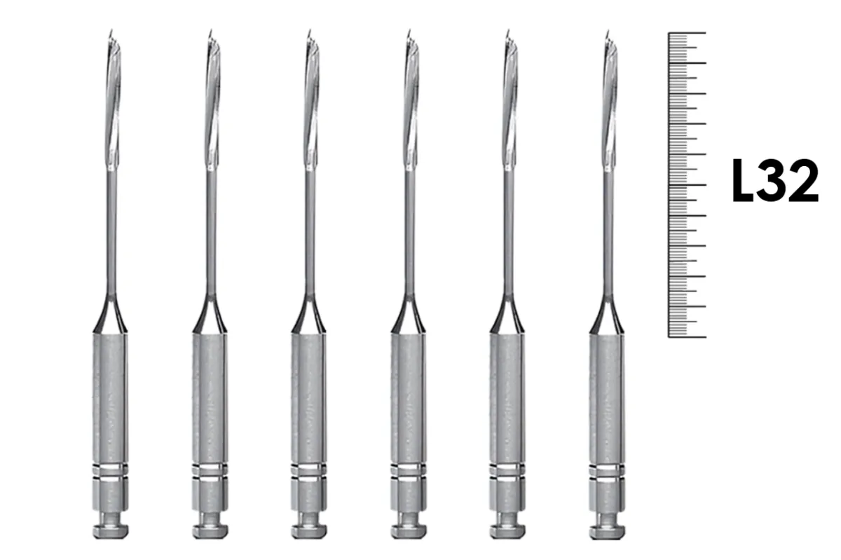 Gates RA 32мм №2 (6 шт), Dentsply Sirona - дрильборы, расширитель устьев корневых каналов, машинный