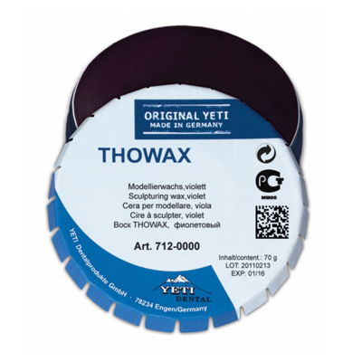 Воск моделировочный Thowax, фиолетовый. жестяная банка 70г