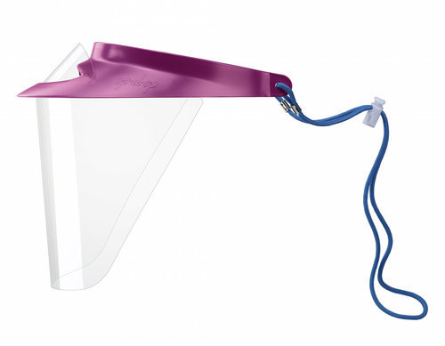 Op-d-op face shield (i) экраны защитные с козырьком для лица из пластмассы бардовый