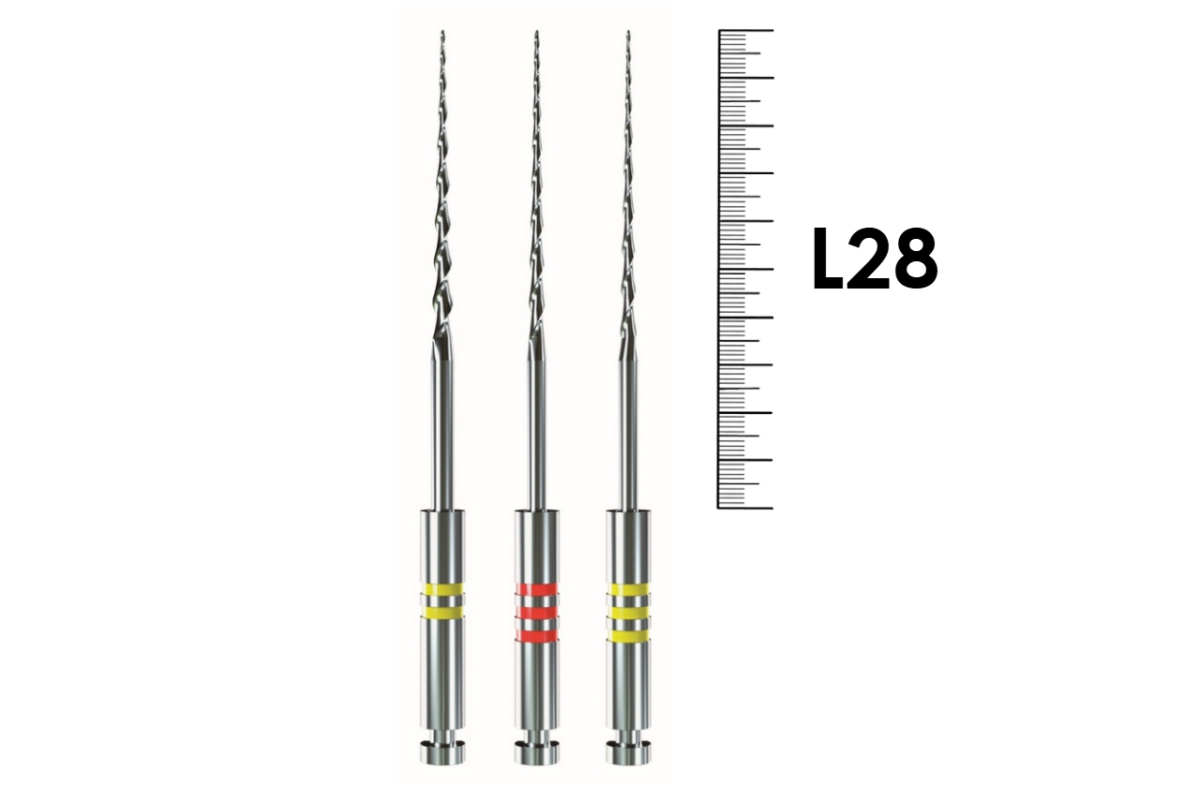 E3 Small Apical Rotary System 28мм ассорти №20-25 (3 шт), EndoStar - машинные файлы, 20/06, 20/04, 25/04