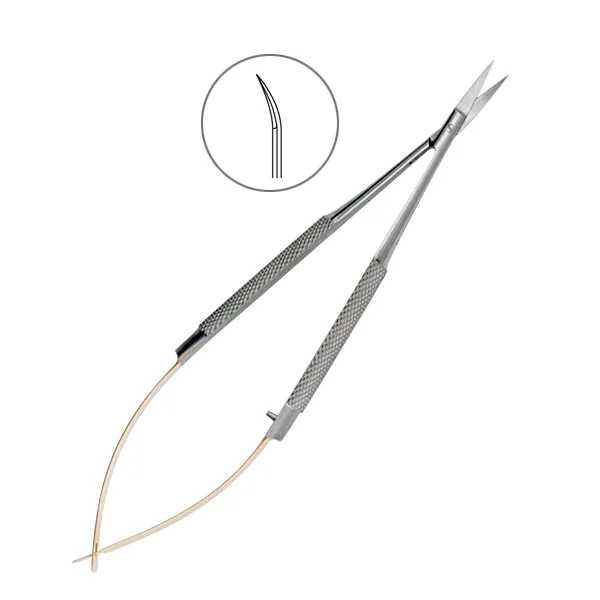 Ножницы хирургические изогнутые Castroviejo-Gomel TC, 140 мм 19-28TC*