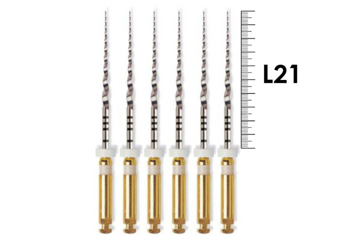 ProTaper Universal 21мм S2 (6 шт), Dentsply Sirona - машинные файлы, белые