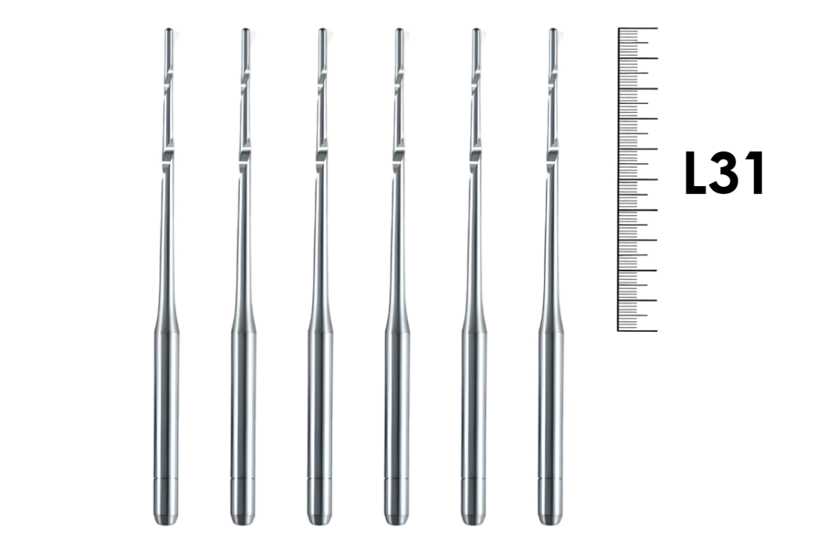 Post Space Bur 31мм №007 (6 шт), Dentsply Sirona - эндодонтические дрильборы, для подготовки канала под штифт