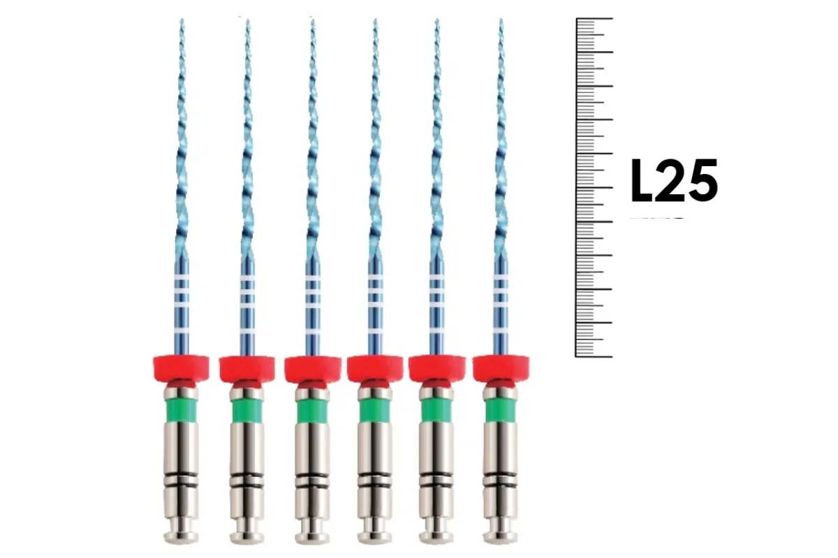 UltraFiles Blue (Heat Activation) 25мм .04 №35 (6 шт), Еврофайл - машинные файлы