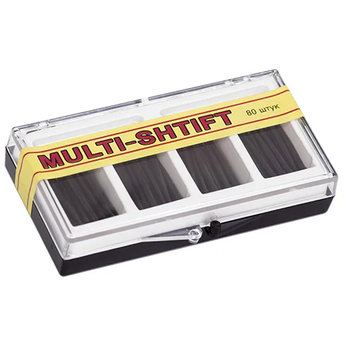 Беззольные штифты Multi-Shtift черные диаметр 2,0 мм (80шт.), РуДент