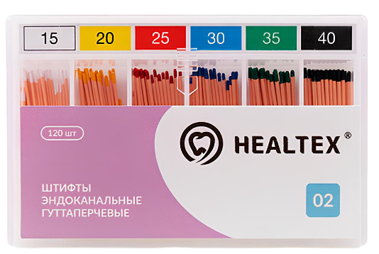 Штифты гуттаперчевые Healtex - 02./15 120 шт.