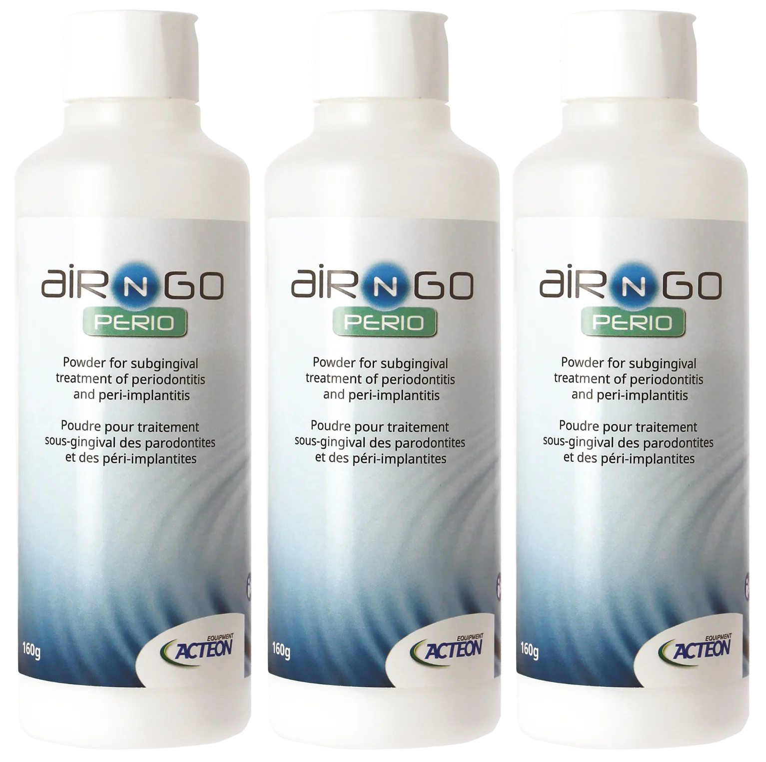 Порошок Acteon Air-N-Go perio powder на основе глицина (3 упаковки по 160 грамм)