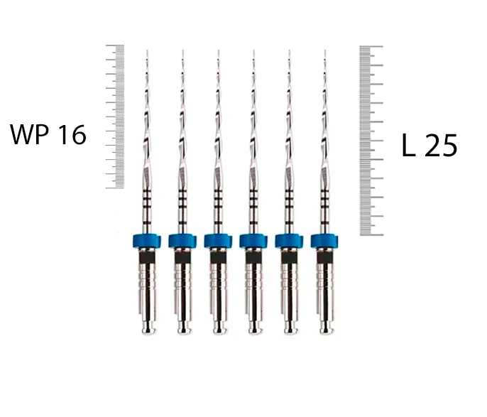 Mtwo 25мм, 06, N40 (6 шт), VDW - тейпер, WP 16