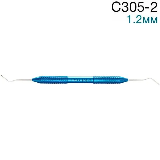 Штопфер-гладилка C305-2, обратноконусный штопфер с медиальной каплевидной гладилкой, 1,2 мм, ЭМИ
