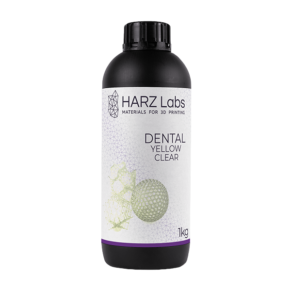 Материал для 3D печати Dental Yellow/Clear, желтый-прозрачный 0,5 кг