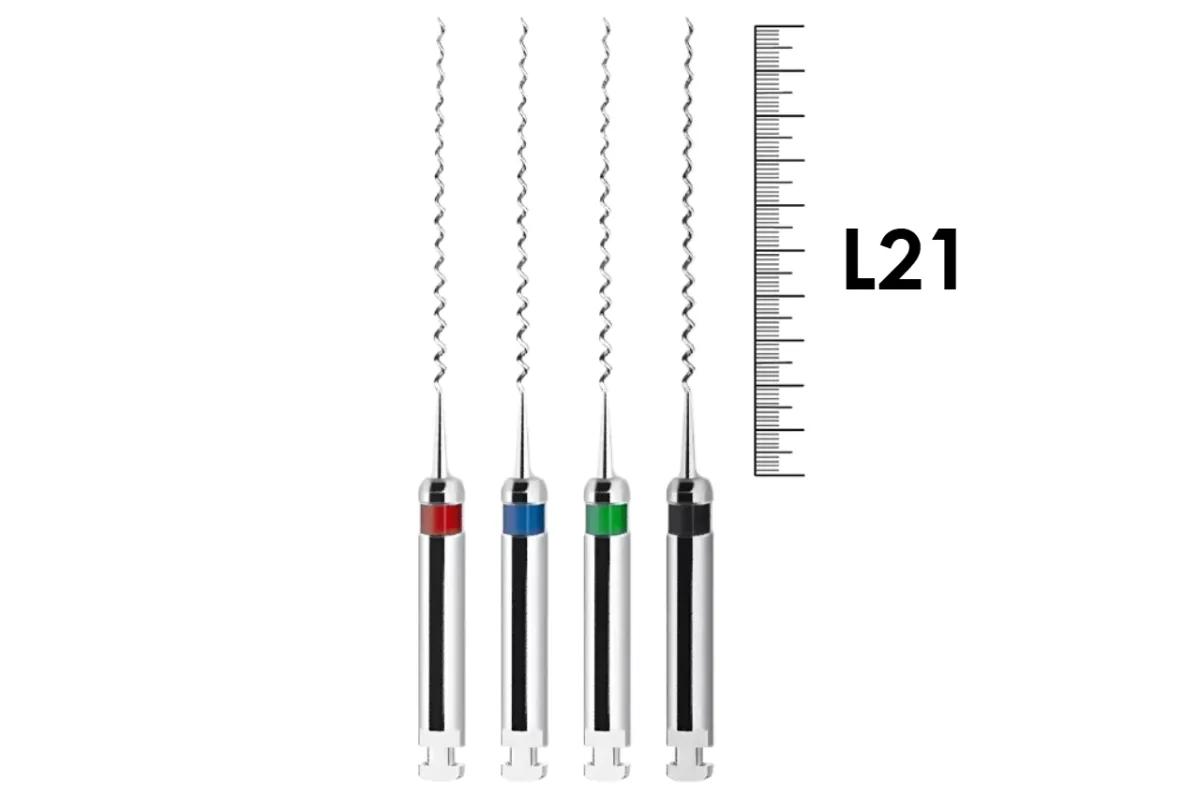 Root Fillers L / Рут Филлеры L 21мм №25-40 ассорти, VDW - эндодонтические каналонаполнители, машинные