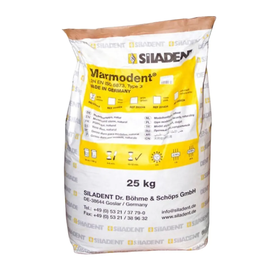 Marmodent Green (мешок 25 кг) - гипс 3-го класса, зелёный