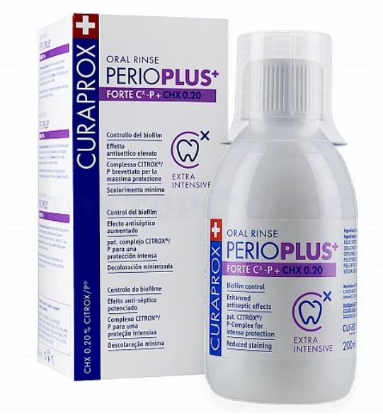 Curaprox PerioPlus Forte, хлоргексидин 0,20% 200 мл