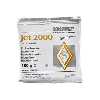 Jet 2000 (20 кг = 112 x 180 г) - шоковая паковочная масса для модельного литья, порошок