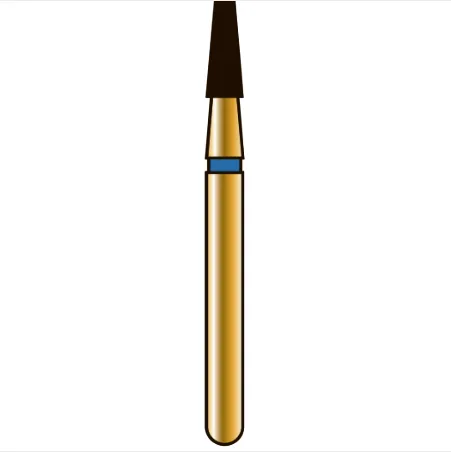 G845 конический с плоским концом, длина 4 мм, ISO 016, хвостовик FG ISO 314, зернистость 40, красное кольцо (5 шт.), Diatech - бор алмазный