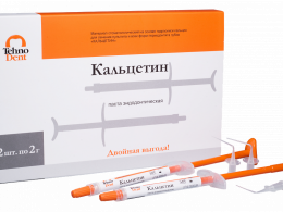 Кальцетин Эндо (2 шприца по 2гр) паста эндодонтическая, ТехноДент