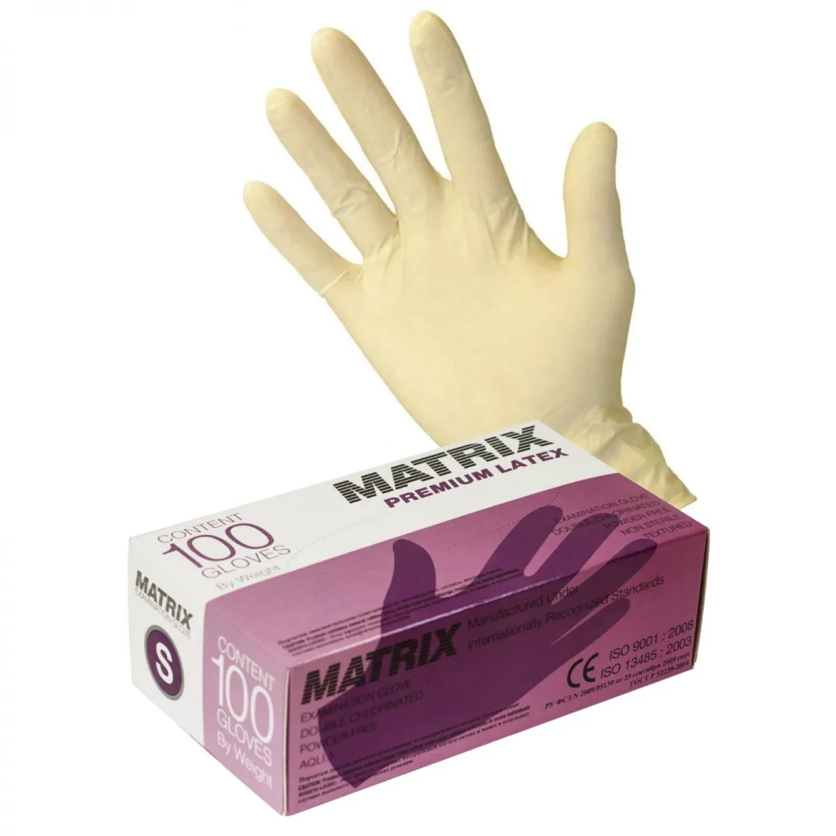 Перчатки латексные Matrix Premium S (6|7) 100шт.