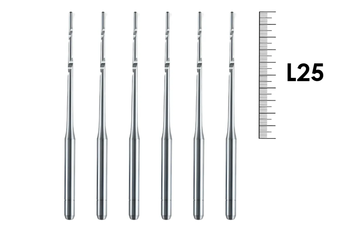 Post Space Bur 25мм №007 (6 шт), Dentsply Sirona - эндодонтические дрильборы, для подготовки канала под штифт