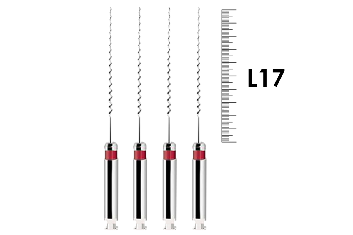 Lentulo 17мм N1 ISO 30-35 красный (4 шт), Dentsply Sirona - эндодонтические каналонаполнители, машинные