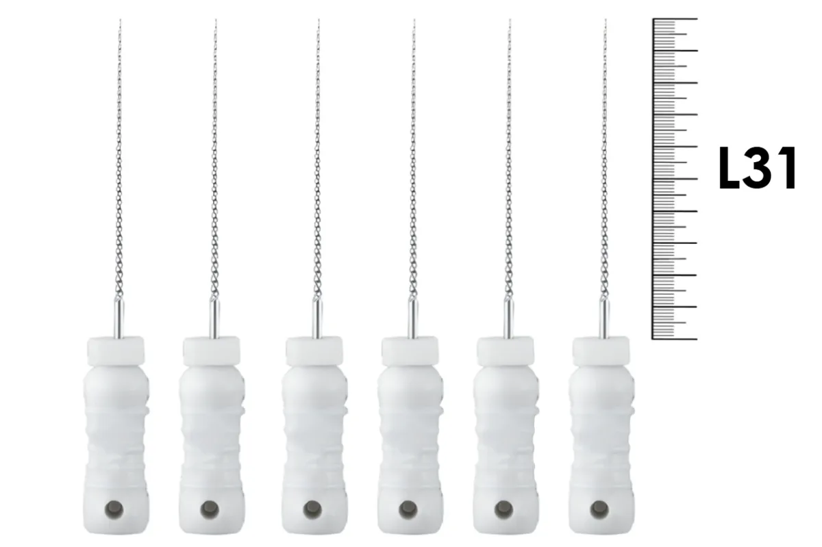 K-File ReadySteel 31мм №45 (6 шт), Dentsply Sirona - ручные файлы, каналорасширители, в стерильном блистере