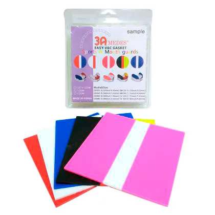 Пластины EV Gasket 3 Color Mouthguard для кап трехцветные, 3 мм, квадратные, мягкие (5 шт.)