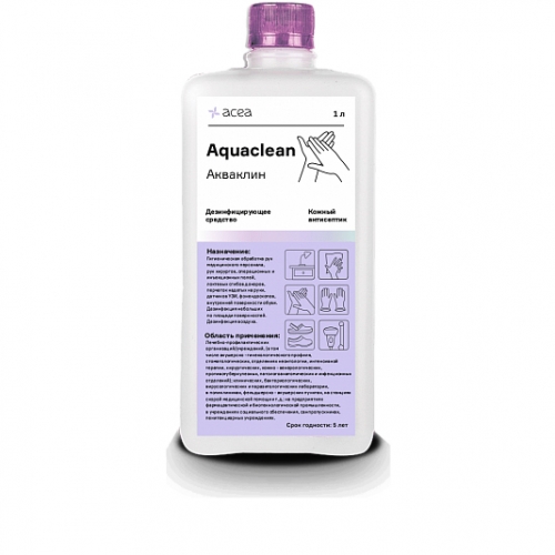 Aquaclean (бесспиртовой кожный антисептик с дозатором), 1 л., acea