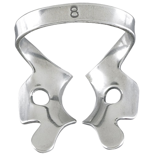 № 8. Кламп для нижних моляров, с закругленными щечками, Dentech